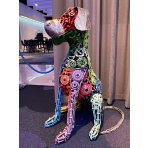 Escultura del artista Curro Leyton - Metal Dog