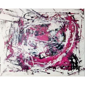 Painting from Curro Leyton - Fucsia Energy