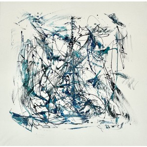 Painting from Curro Leyton - Marina Marbella abstracta