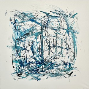 Painting from Curro Leyton - Marina Marbella abstracta II