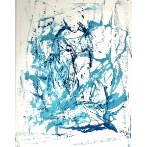Painting from Curro Leyton - Marina Marbella abstracta III