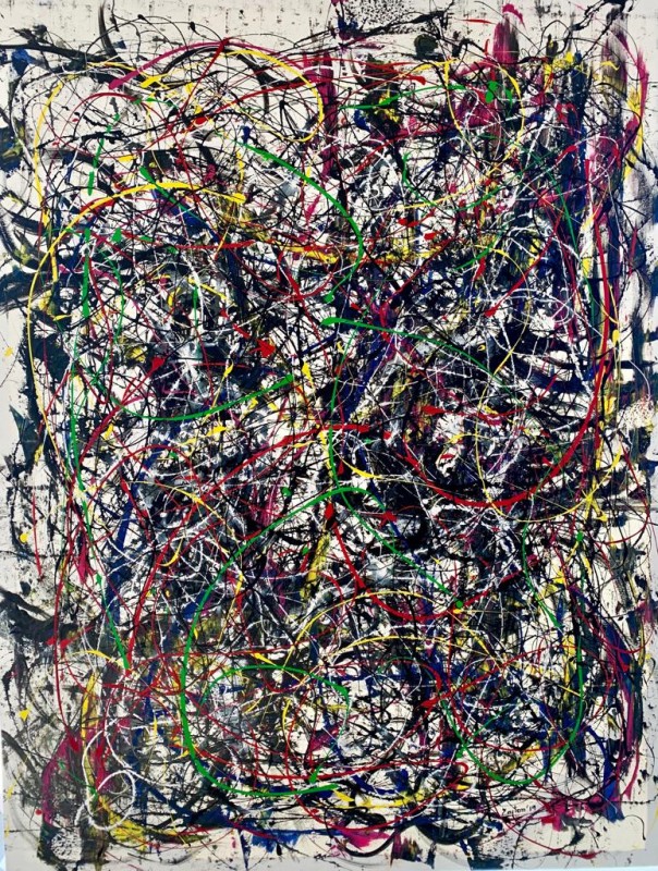 Painting from Curro Leyton - Pollock