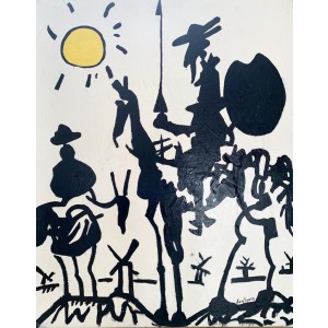 Painting from Curro Leyton - Quijote Picasso