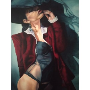Pintura del artista Penélope Andrés - Red Velvet